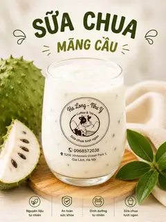 Hình ảnh sữa chua uống mãng cầu 