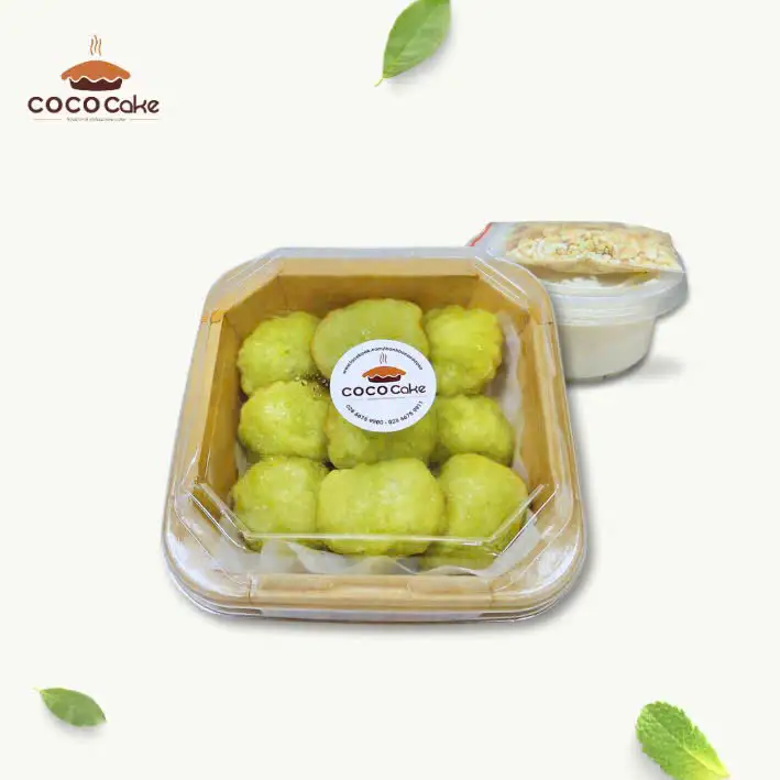 Hộp 9 bò nướng mini lá dứa - 200g - 59.000 ₫ tại COCOCake - Bánh Bò Thốt Nốt Nướng - Nguyễn Thị Minh Khai