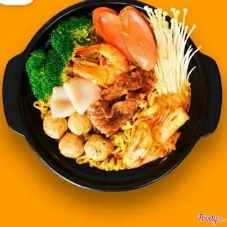Hình ảnh mì bò và tôm 