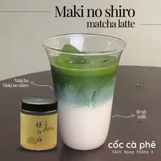 Matcha latte Maki no shiro - 71.000 ₫ tại Cốc Cà Phê - Matcha Latte - Cách Mạng Tháng 8
