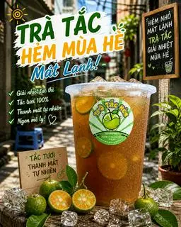 Trà Tắc siêu ghiền ly 1 lít - 25.000 ₫ tại Trà Tắc Hẻm & Sữa Chua Mix - Tân Hòa Đông