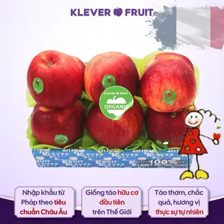 Hình ảnh Táo Juliet Organic Pháp size nhỏ - khay 09 quả - Klever Fruit