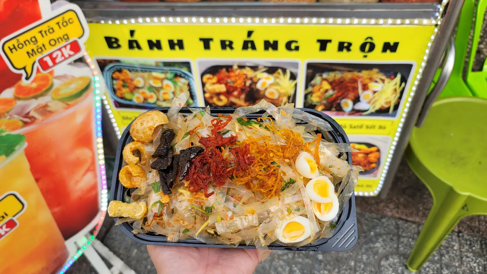 Hình ảnh Bánh Tráng Trộn Satế Sốt Bò - Fulltopping