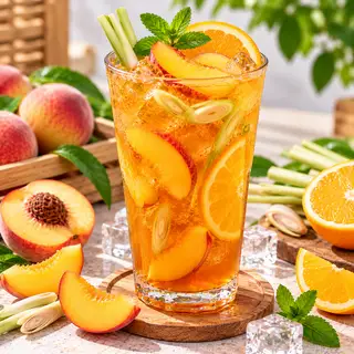 Hình ảnh Trà Đào Cam Sả