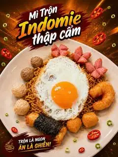 Mì trộn đặc biệt - 63.000 ₫ tại Mì Trộn Indomie & Bánh Cuốn Nóng 155A - Triệu Quang Phục