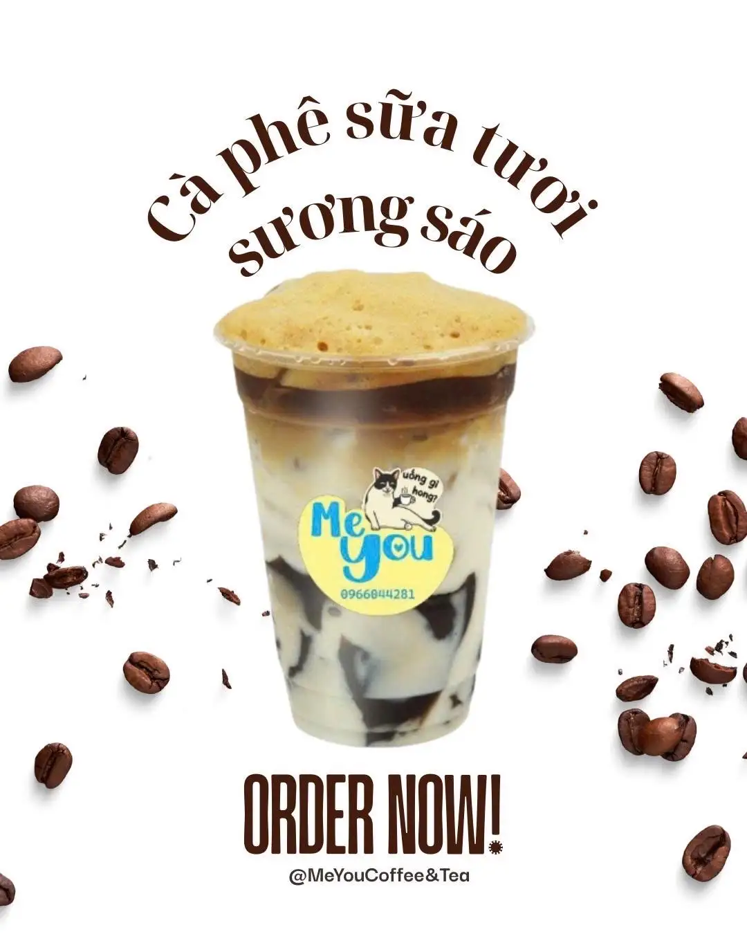 Cà Phê Sữa Tươi Sương Sáo - 22.000 ₫ tại Me You Coffee & Tea - Đường Số 15
