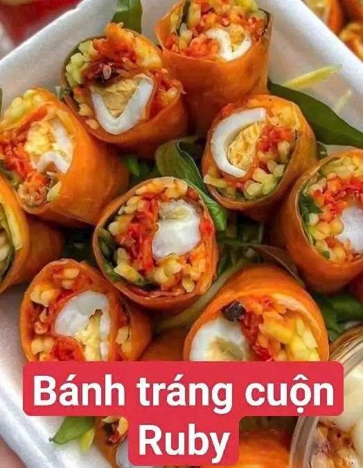 Hình ảnh Bánh tráng cuộn Ruby