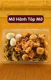 Hình ảnh Bánh Tráng Trộn Mỡ Hành Tóp Mỡ