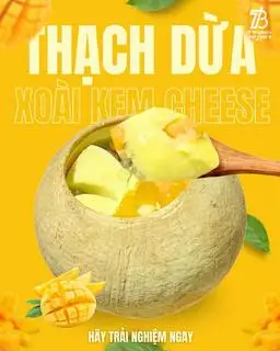 Hình ảnh Thạch dừa Xoài kem cheese