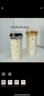 Hình ảnh Trà sữa gạo rang fulltoping size L