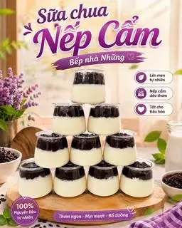 Hình ảnh Set 10 sữa chua nếp cẩm