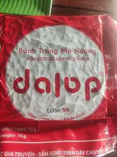 Bánh tráng mè nướng sẵn - 15.000 ₫ tại Bánh Hỏi Cháo Lòng Bình Định - Đường Số 8