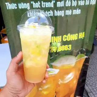 Hình ảnh Trà chanh dứa cốt dừa giã tay Quảng Đông