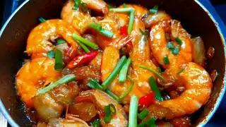 Hình ảnh tôm rim thịt 
