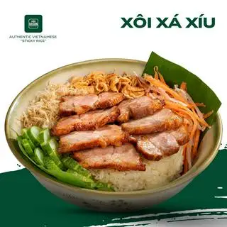 Hình ảnh Xôi Xá Xíu "Phủ lớp sốt, mặn ngọt, thấm vị"