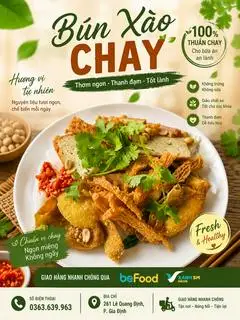 Hình ảnh ✅ BÚN XÀO CHAY ĐẶC BIỆT NHÀ NẤM
