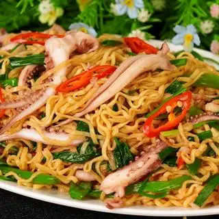 Hình ảnh Mì Xào Mực + đá me 