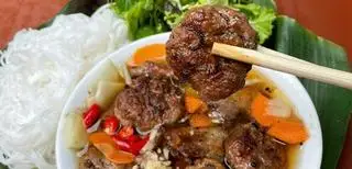 Hình ảnh Bún chả thịt viên suất lớn 