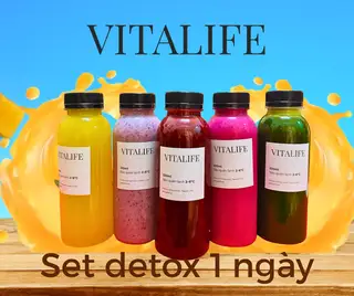 Set detox juicelife 1 ngày - 3 chai ép & 2 chai smoothies - 285.000 ₫ tại Vitalife - Nước Ép, Sinh Tố & Detox - Bến Vân Đồn