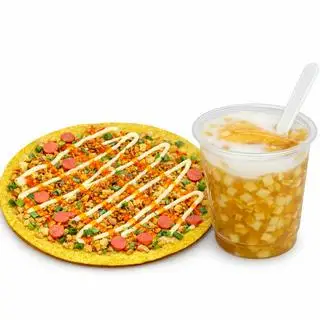 Hình ảnh Combo bánh tráng nướng - chè bưởi
