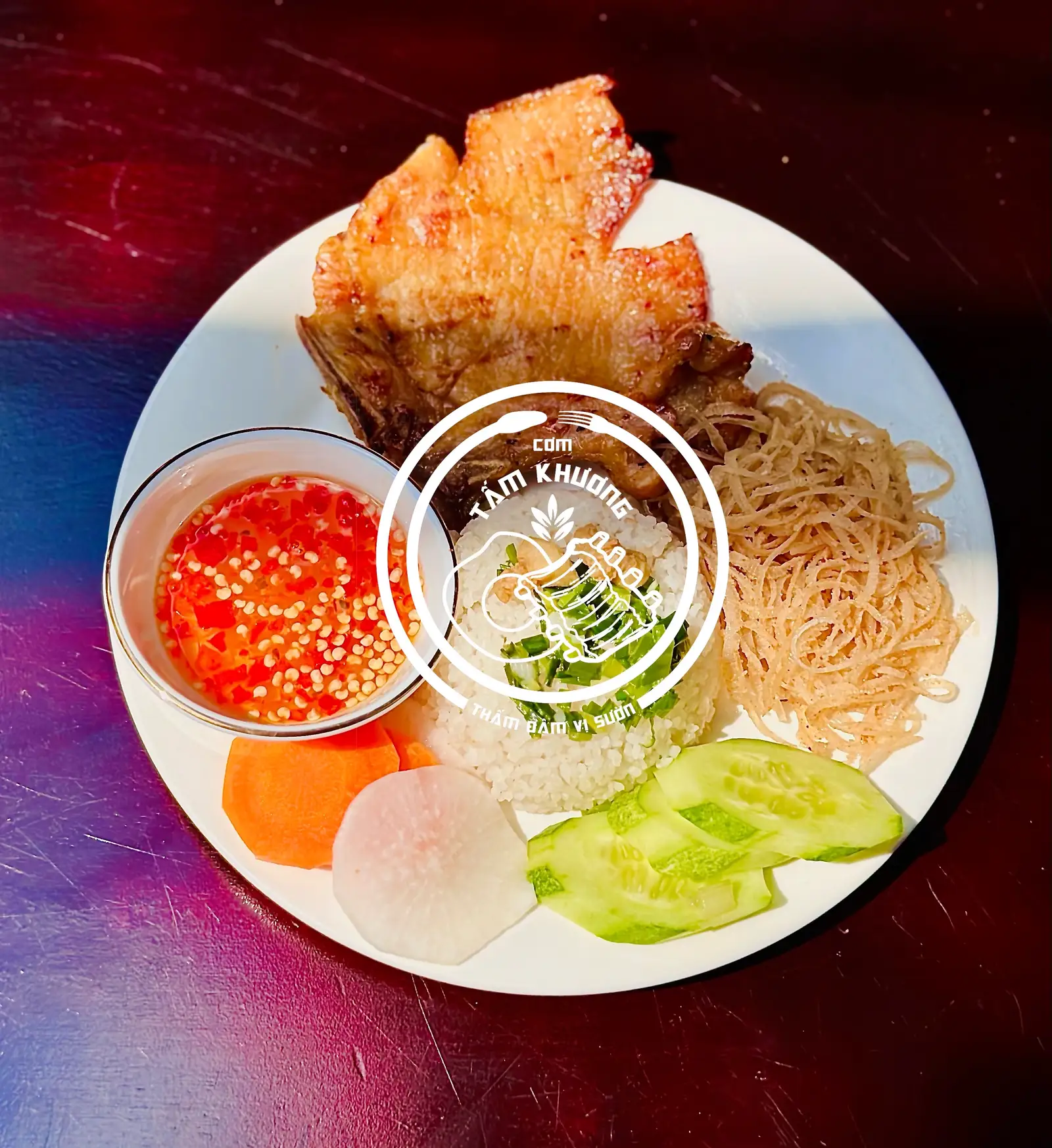 Hình ảnh Cơm tấm sườn miếng - bì