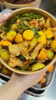Mix tá lả sốt Thái - kèm 1 ly chanh dây - 150.000 ₫ tại TiQi Food - Chân Gà Sốt Thái - Luỹ Bán Bích