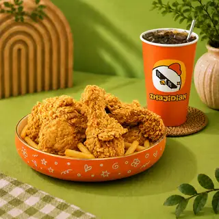 Hình ảnh Combo 1 Gà Rán + 1 Khoai + 1 Nước