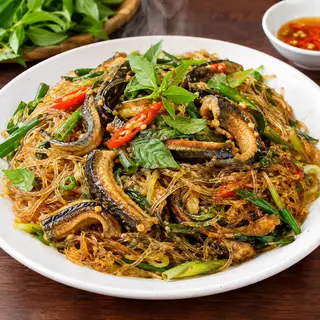 Hình ảnh miến lươn xào 