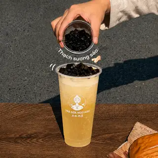 Hình ảnh Lục Trà Sủi Bọt Sương Sáo size M (仙草泡沫綠茶)