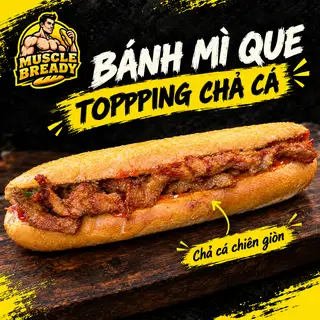 Hình ảnh Bánh mì Que + chả cá sợi