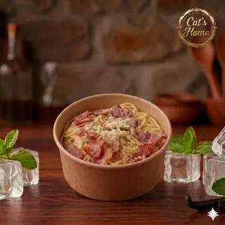 Hình ảnh Mì Ý Sốt Kem & Thịt Xông Khói