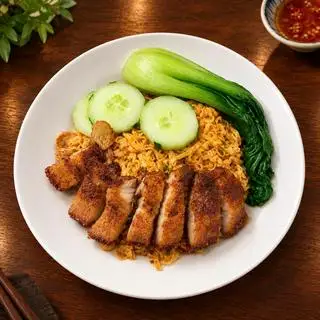 Hình ảnh Mì trộn ba rọi chiên