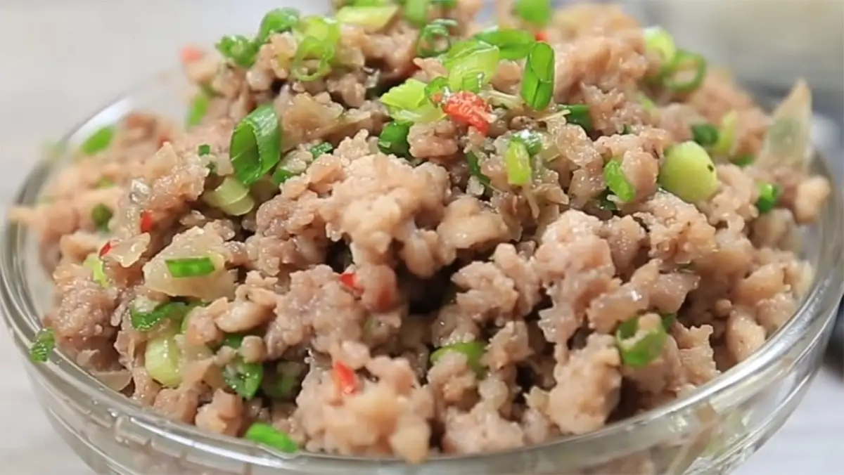 Hình ảnh Cơm Thịt Băm + Trứng  (tặng kèm tráng miệng)