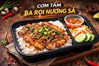 Cơm Ba Rọi Nướng Sả - 86.000 ₫ tại Cơm Tấm Nè - Sườn Non Nướng Sả & Cơm Sườn Nướng Mềm - Nguyễn Đình Chiểu	