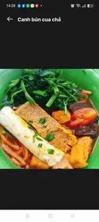 Hình ảnh canh bún cua chả 
