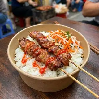 Hình ảnh Xôi thịt xiên nướng