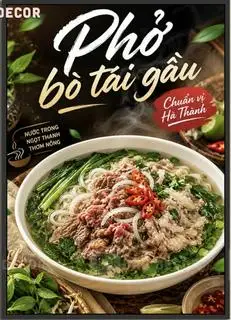 Hình ảnh PHỞ BÒ TÁI GẦU