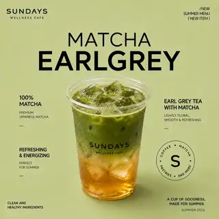 Matcha Earl Grey - 95.000 ₫ tại SUNDAYS - Smoothie, Juice & Cold Brew - Ngô Quang Huy