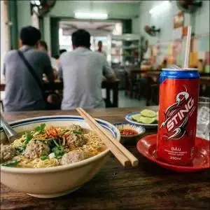 Mì Gói Bò Viên + Sting - 75.000 ₫ tại Hủ Tiếu Cháo Lòng Miền Tây - Quang Trung