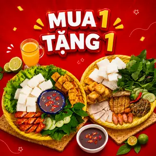 [1 TẶNG 1] Mua Bún đậu thập cẩm tặng Bún đậu nem chua rán - 91.000 ₫ tại Bún Đậu Mắm Tôm Mẹt Gánh - 45/1 Dương Bá Trạc