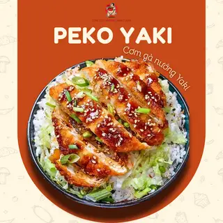 Cơm đùi gà nướng trứng ngâm sốt teriyaki - trà sữa lá ari - 75.000 ₫ tại Peko Yaki - Cơm Thịt Nướng Nhật Bản - Trần Khánh Dư