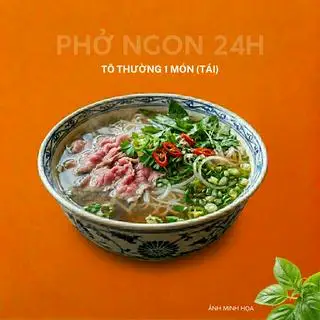 PHỞ TÁI - 55.000 ₫ tại Phở Ngon 24H - Phở Tái Viên, Phở Tái Gân Viên & Phở Bắp Bò - Hoàng Hoa Thám