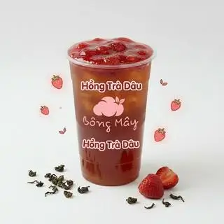 Hồng Trà Dâu (Size L)  - 39.000 ₫ tại Bông Mây - Tiệm Trà Sữa, Cà Phê  & Panna Cotta - Cô Giang