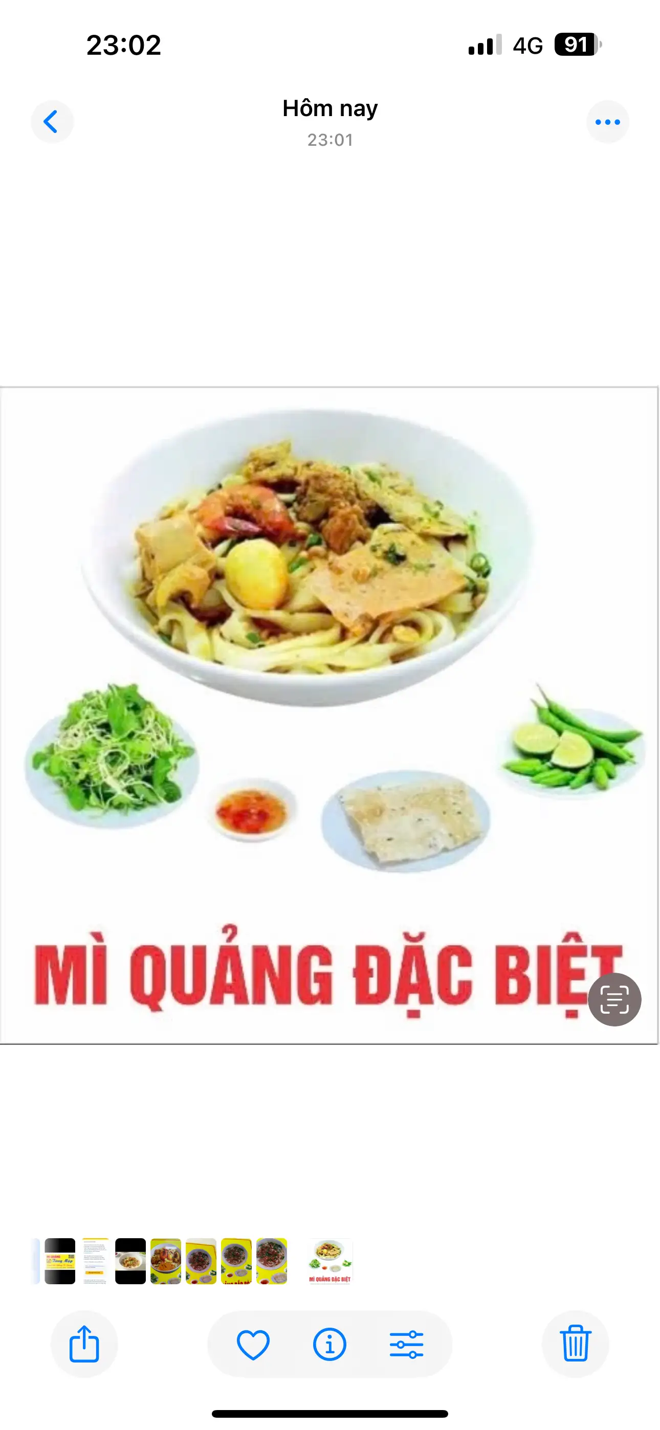 Mì Quảng đặc biệt - 75.000 ₫ tại Mì Quảng Tùng Mập - Lê Trọng Tấn