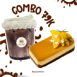 Combo Đậm Đà Cacao (1 Bánh & Nước) - 79.000 ₫ tại Tiệm Bánh Góc Ngọt - Flan Gato -  Phan Văn Trị