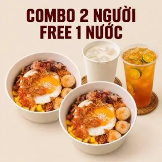 Hình ảnh Combo 2 người - 2 mì trộn thập cẩm 1 nước kèm 1 nước