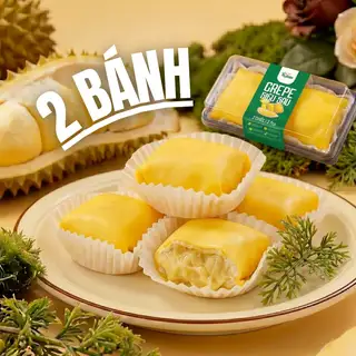 Bánh crepe truyền thống sầu riêng - set 2 cái - 30.000 ₫ tại Sầu Riêng Tu Farm - Kem Sầu Riêng - Cách Mạng Tháng 8