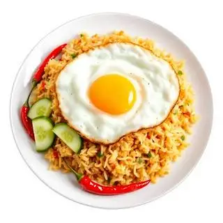 Hình ảnh cơm đảo trứng ốp la