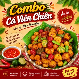 Hình ảnh Combo Cá Viên Chiên Thập Cẩm Thường Nhỏ