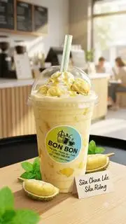 Hình ảnh sữa chua lắc sầu riêng